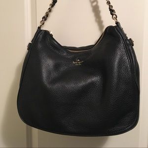 Kate Spade Black Finley Cobble Hill Hobo Bag